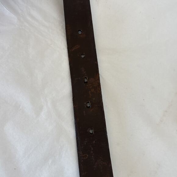 Vintage Yves Saint Laurent Black Leather Belt Men's size 30 - Picture 6 of 10